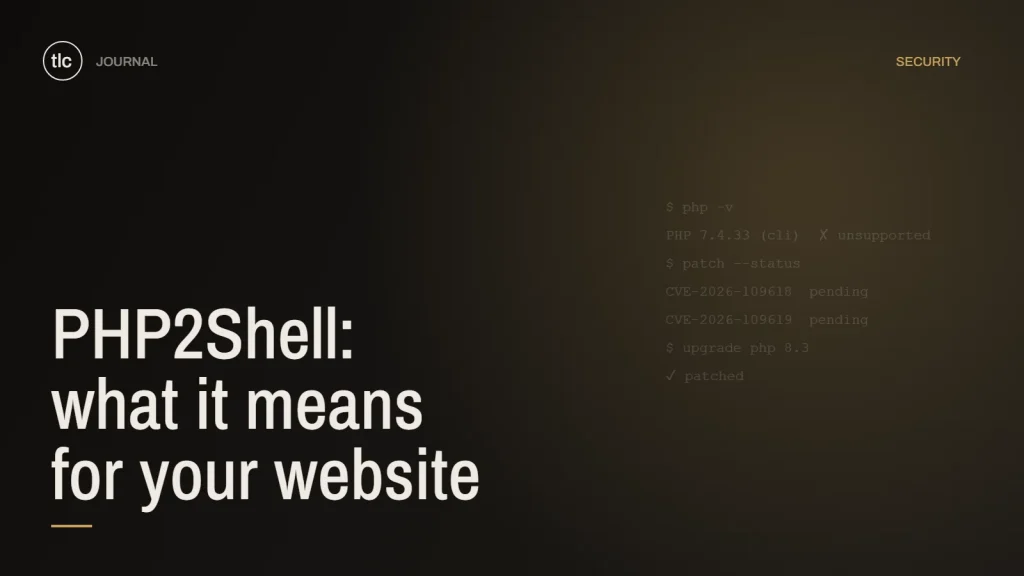 PHP2Shell security notice for websites from TheLoyaltyCo